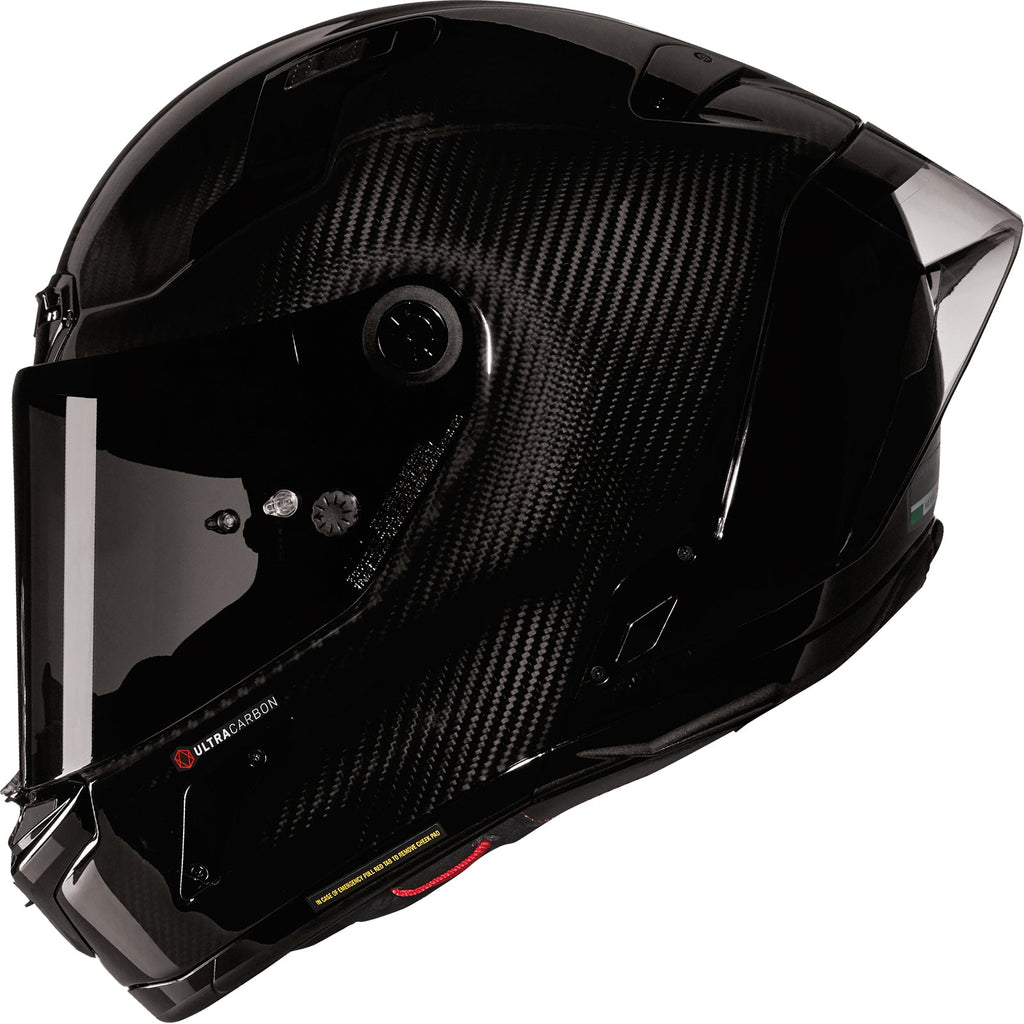 Nolan X-804 RS Ultra Carbon Puro Motorcycle Helmet - Black Carbon Silver Only In ElectoGb