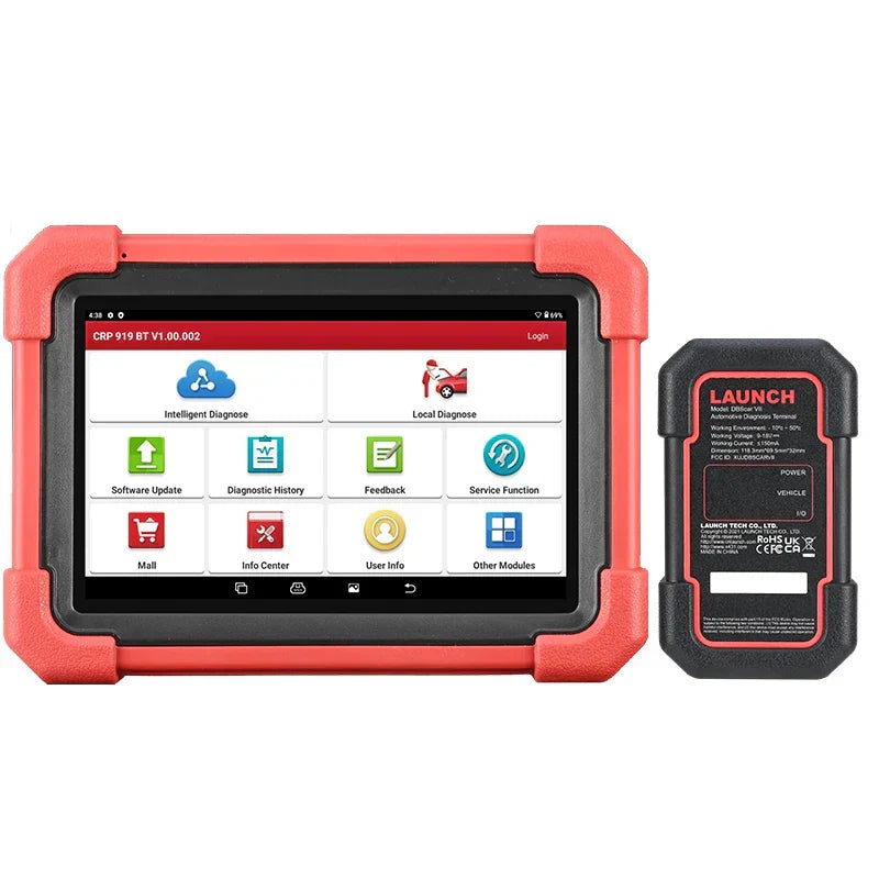 New LAUNCH X431 CRP919X BT OBD2 Scanner Automotive Diagnostic Tools Car CANFD DOIP ECU Coding Professional Scan Free Shipping Only In ElectoGb