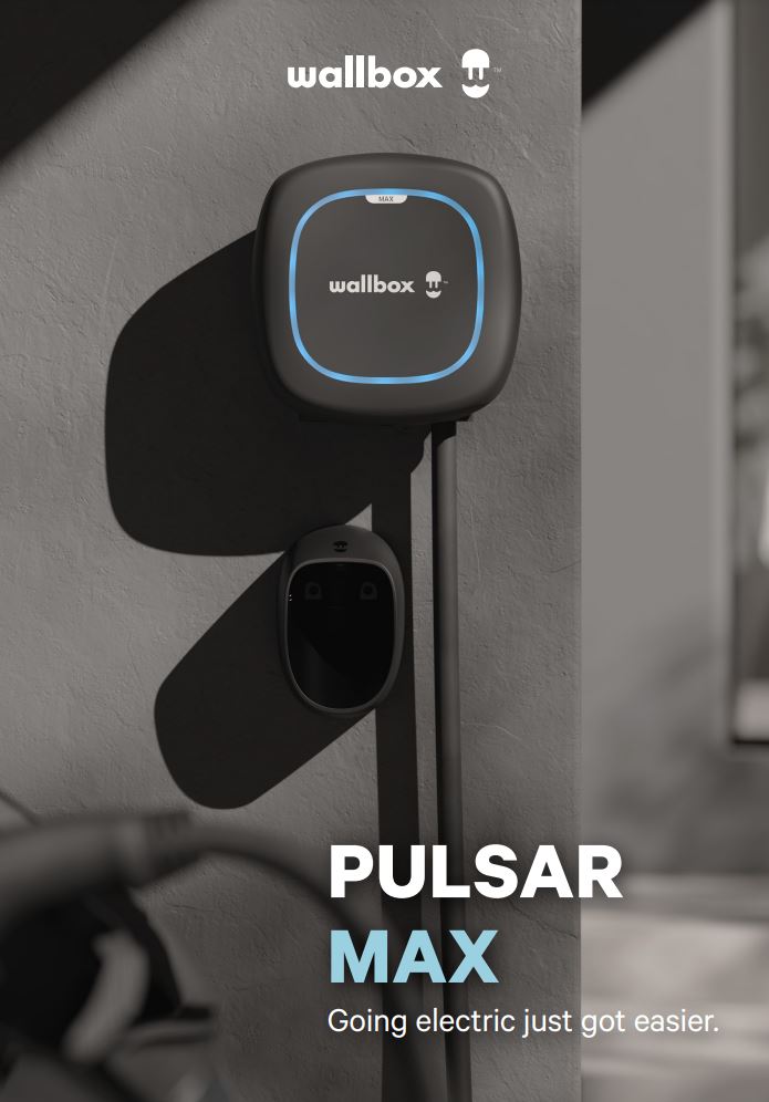 Wallbox Black Pulsar Max 7.4KW 5m Tethered EV Charger PLP2-0-2-2-F-002-C Only In ElectoGb