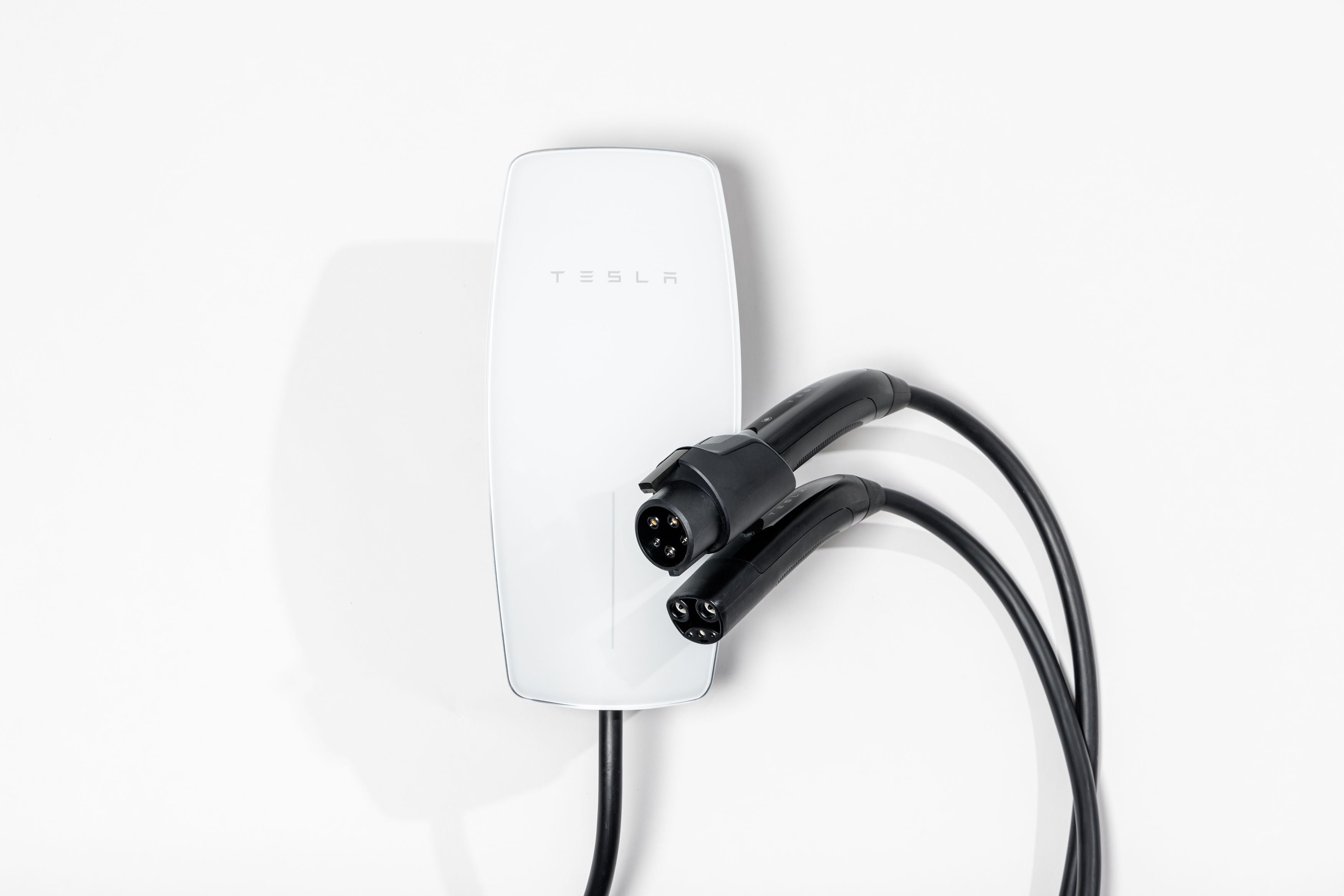 Tesla Universal Wall Connector - Electric Vehicle (EV) Charger with Dual Plug Type - Compatible for All North American EVs - Level 2 - up to 48A with 24' Cable Only In ElectoGb